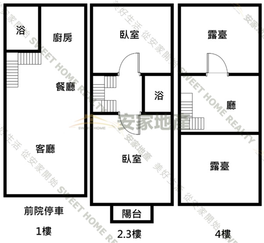 埔心市區近76線全新別墅C2房屋室內格局與周邊環境