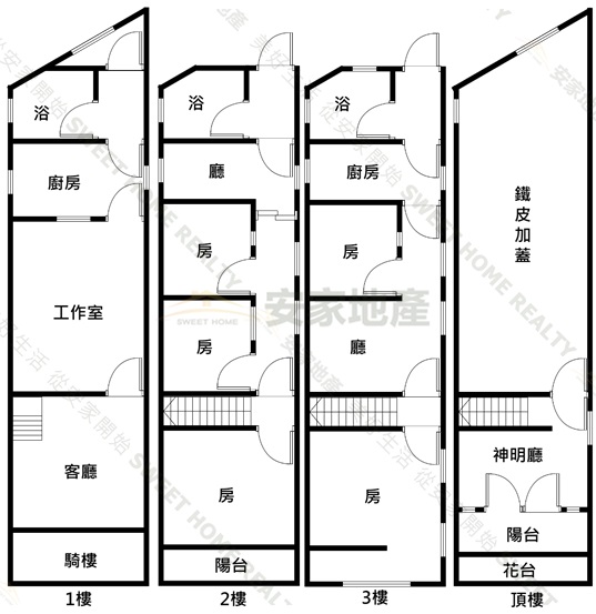 花壇國中旁大地坪俗透天房屋室內格局與周邊環境