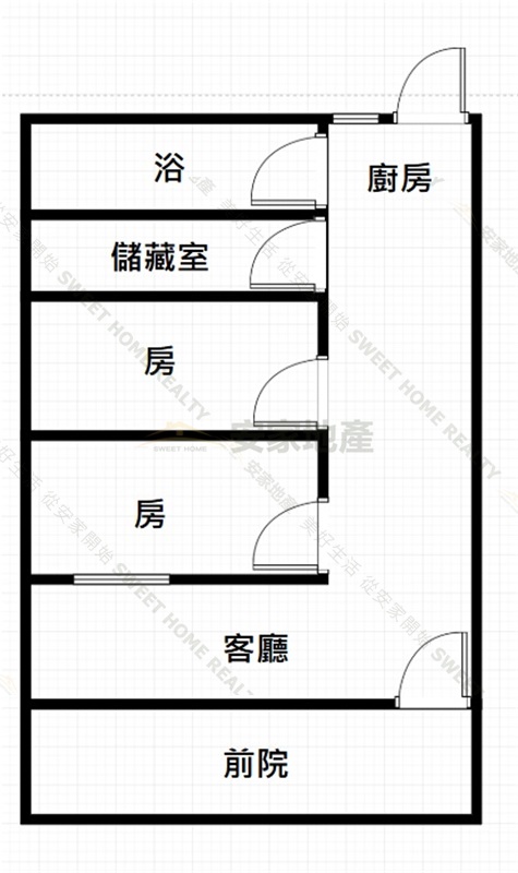 台中洲際棒球場旁前院可停車平房房屋室內格局與周邊環境